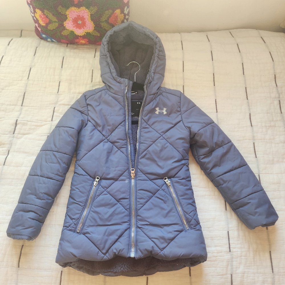 Under Armour Girls' Hooded Quilted Puffer Jacket